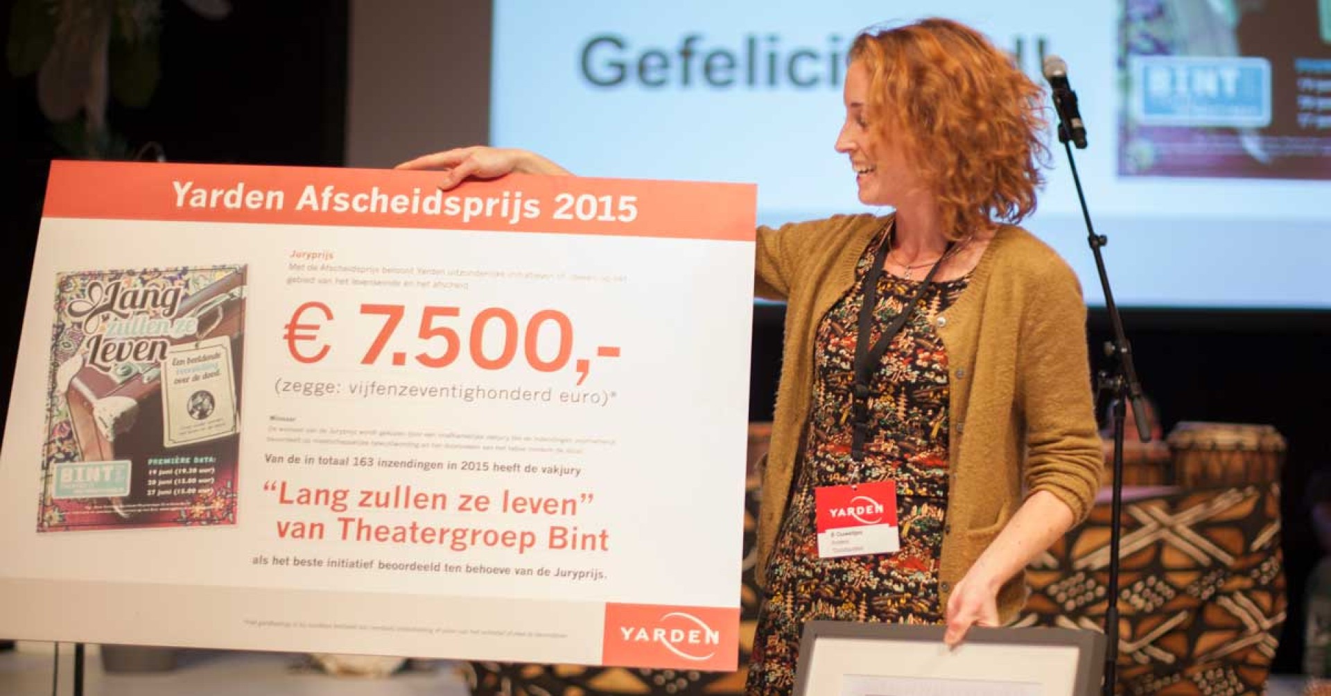 Winnaar Afscheidsprijs 2015 Theatergroep Bint
