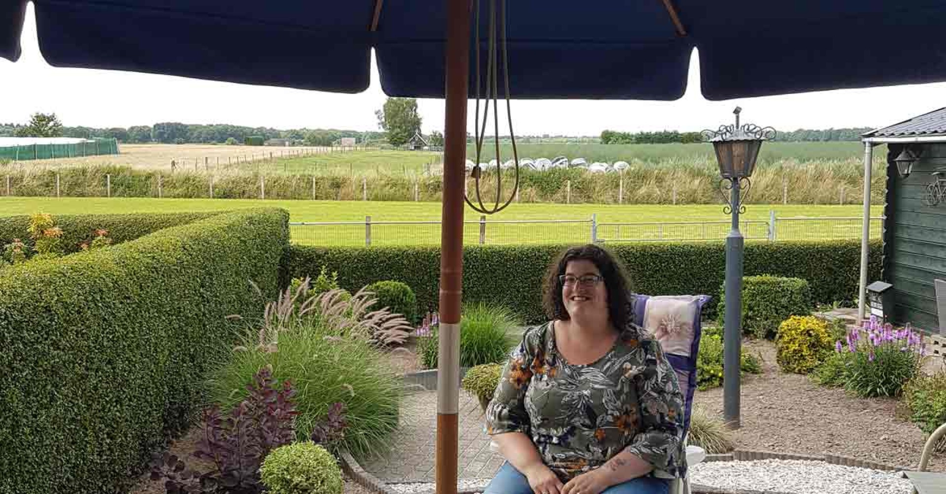 Onder parasol met Tessa Cornelissen