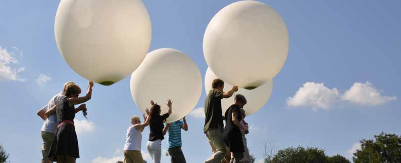 Ballonverstrooiing Inspirerende uitvaart bij Yarden met ballonverstrooiing