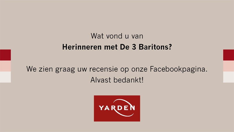 live optreden 3 Baritons afgelopen