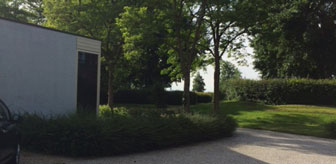 Groene omgeving van begraafplaats Almere-Haven