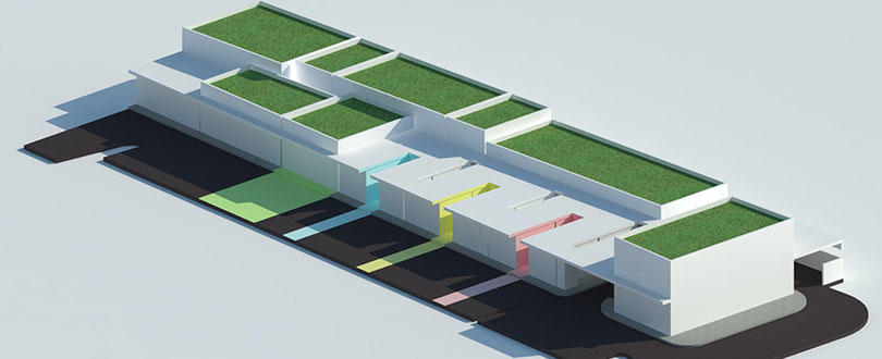 Het ontwerp van Yarden Rouwcentrum Amsterdam-Zuidoost