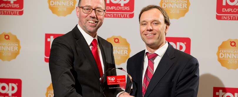 Uitreiking Top Employer 2018 Yarden